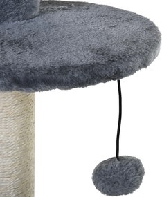 Ansamblu Multinivel PawHut pentru Pisici, Stâlpi de Zgâriat în Sisal, Material Ecologic, 147cm | Aosom Romania