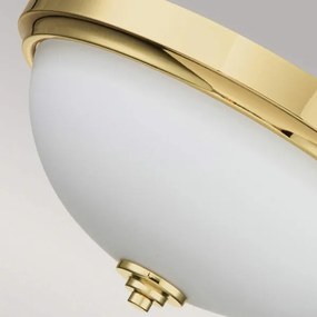 Feiss FE-MALIBU-F-BATH-PB - Plafonieră pentru baie MALIBU, 2x E27/60W, 230V, IP44, auriu