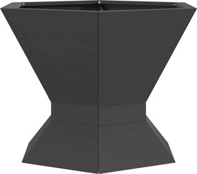 vidaXL Cuptor de foc Negru 50 x 50 x 40 cm Oțel