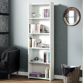 Biblioteca Smart Home, 5 rafturi, 60 x 180 x 20 cm