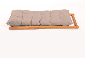 Set mobilier gradina Relax haaus V1, 3 piese, Maro/Natural, 100% lemn de fag
