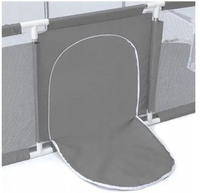 Țarc pentru copii cu porți și coș 230x129x107cm GREY