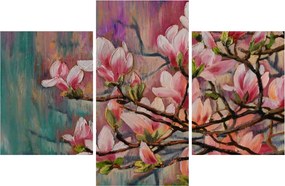 Tablou - Pictură în ulei, Sakura în floare (90x60 cm)
