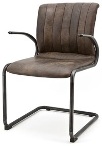 Scaun din piele Alex maro