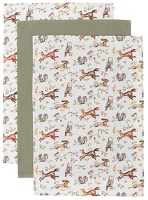Prosoape de vase 3 buc. din bumbac 45x65 cm Forest Fable – Cooksmart ®