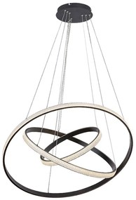 Lustra suspendata cu 3 inele LED Grete 80cm