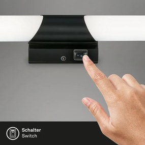 Briloner 2111-015 - Iluminare LED pentru oglindă de baie LED/6,5W/230V 32 cm neagră