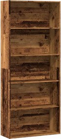 vidaXL Bibliotecă, lemn vechi, 80x30x189 cm, lemn prelucrat
