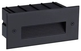 Spot LED incastrabil exterior, ambiental, IP65, POLKA negru