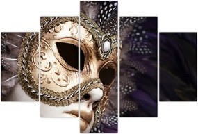 Tablou cu statuie cu masca (150x105 cm)