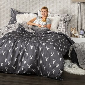 Lenjerie de pat din bumbac 4Home Reindeer, 140 x 220 cm, 70 x 90 cm, 140 x 220 cm, 70 x 90 cm