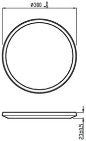 Plafonieră LED dimabilă Philips SCENE SWITCH LED/18W/230V