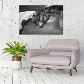 Tablou - Cai îndrăgostiți,alb-negru (90x60 cm)