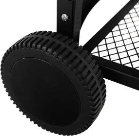 Grătar de cărbune cu grătar de pizza, negru, KARIOL