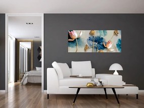 Tablou cu flori (120x50 cm)