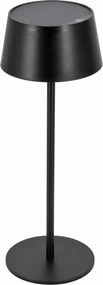 Lampă solară LED tactilă reglabilă LED/3W/5V USB 1800 mAh IP44 neagră