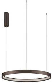 Lustra LED circulara PERRINE 60cm, maro