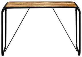 Masa de bucatarie, 118x60x76 cm, lemn masiv de mango nefinisat 1, Maro, 118 x 60 x 76 cm