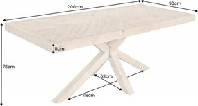 Masa design industrial vintage Mosaik 200cm Pin