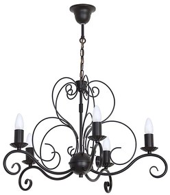 Lustră pe lanț MAURO 5xE14/60W/230V