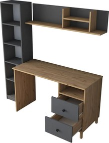 Birou Hapem Walnut și Antracit