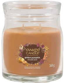 Lumânare parfumată medie Yankee Candle SignatureGolden Pumpkin, 368 g, M