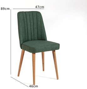 Scaun Vlasta (Pin atlantic + Verde). 1072186