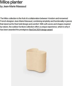 Ghiveci plante design decorativ modern exterior/interior MILOS II