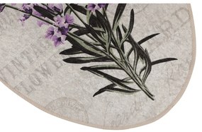 Covorașe de baie mov-bej 3 buc. 60x100 cm Lavender – Foutastic