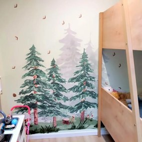 INSPIO Peisaj din pădure în camera copiilor