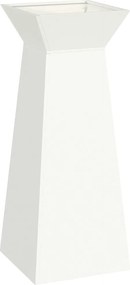 vidaXL Vază pe pilon Alb 40 x 40 x 100 cm
