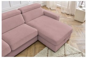 Colțar roz extensibil (cu colț variabil) Monaco – Bobochic Paris