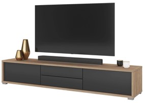 Masă TV Fiora 39 (stejar uleios + antracit). 1066463