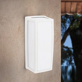 Aplica perete LED de exterior moderna IP54 Bob alba