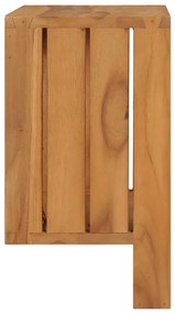 Suport prosoape de perete, 35 x 20 x 35 cm, lemn masiv de tec