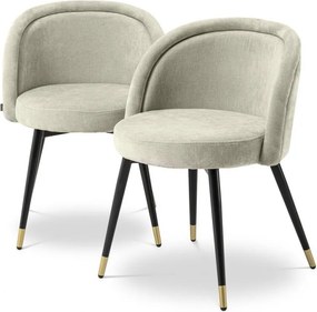 Set de 2 scaune design LUX Chloe, clarck sand 114859 HZ