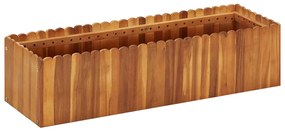 Strat inaltat de gradina, 100x30x25 cm, lemn masiv de acacia 1, 100 x 30 x 25 cm