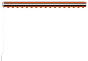 Copertina retractabila manual, portocaliu  maro, 400 x 300 cm portocaliu si maro, 400 x 300 cm