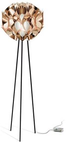 Lampadar cu trepied realizat manual Flora Copper