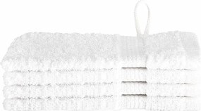 vidaXL Prosop pentru musafiri SOLUND 4 pcs Alb 15 x 21 cm 550 gsm