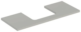 Blat pentru lavoar Geberit One cu decupaj in mijloc greige mat 120 cm