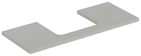Blat pentru lavoar Geberit One cu decupaj in mijloc greige mat 120 cm