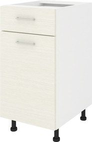 Corp Baza Lecce, 1 Sertar, 1 Usa, Larice/Alb, 40 x 50 x 80 cm