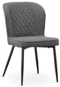 Scaun de bucatarie Leo, 2 buc, gri