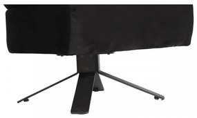 Fotoliu, Lemn Solid, Kobalt Bergere, Negru