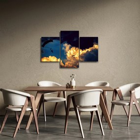 Tablou cu parașutiști în ceruri (90x60 cm)