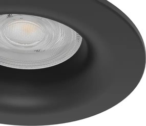 Eglo 902274 - Set 3x spoturi LED încastrate pentru baie SALABATE, 4,9 W, 230 V, Ø 8,8 cm, IP65, negru