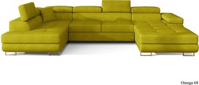 Colțar lemn masiv Formă U Extensibil Roger 345x202cm Personalizabil
