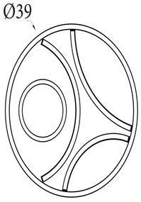 Searchlight 82100-39BK - Plafonieră LED dimmabilă ZENDISC, 20 W, 230 V, 3000 K, diam. 39 cm