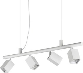 Lustra suspendata DYNAMITE SP4 SQUARE BIANCO
